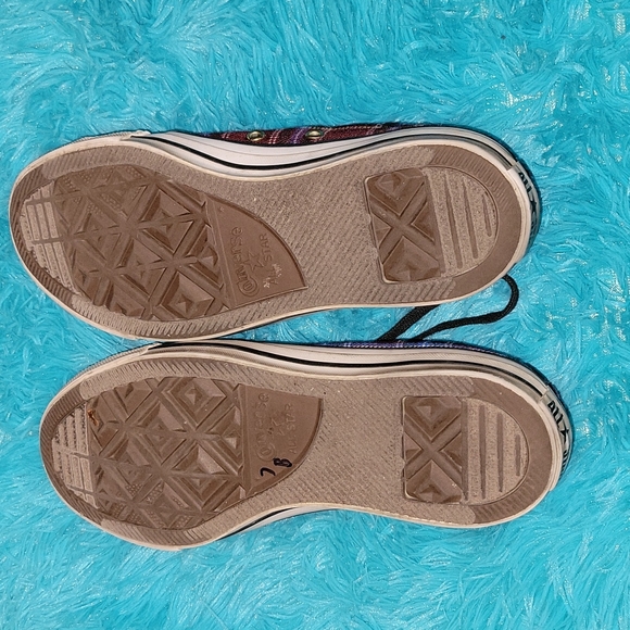 Converse Plaid Women's Size 7 Sneakers - Picture 6 of 8